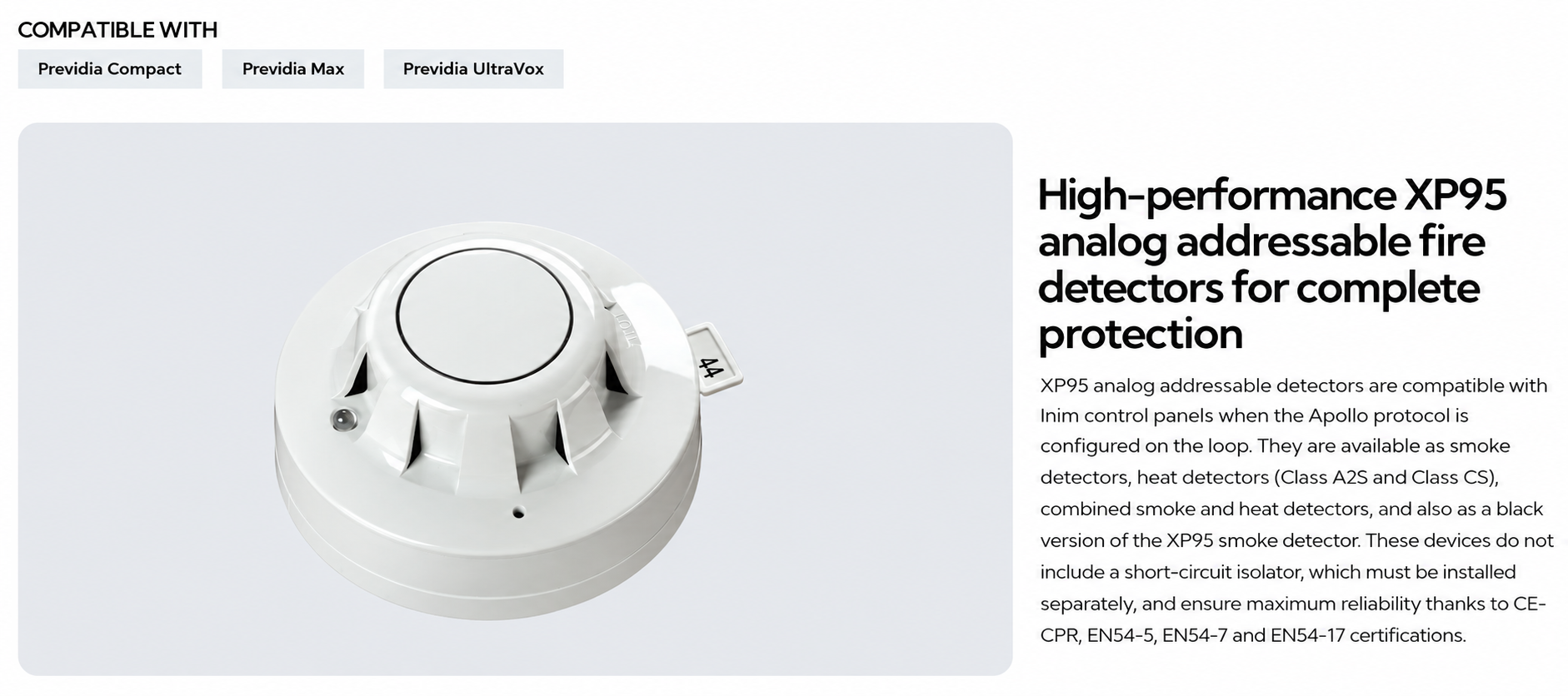 High-performance XP95 Detectors